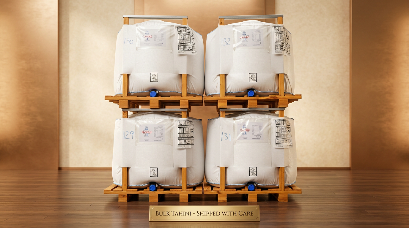 KROTAJ bulk tahini bags for shipping